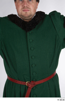  Photos Medieval Aristocrat in green dress 1 Aristocrat Medieval clothing green dress leather belt t poses upper body 0001.jpg